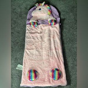 Hugfun Kids Unicorn Slumber Bag Sleeping Bag Pink Like   New